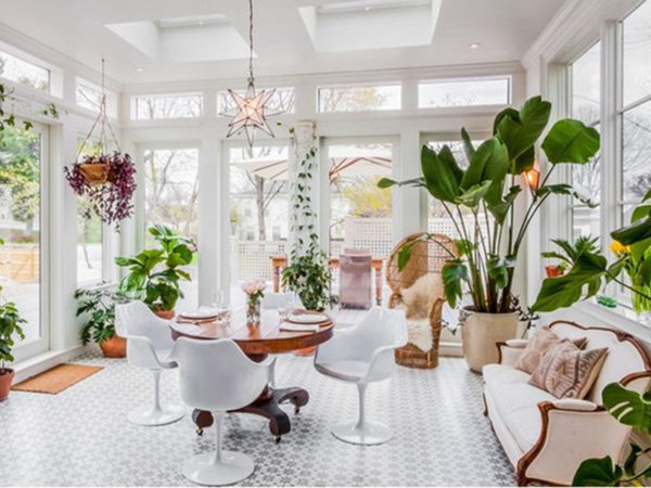 Cách bố trí cây cảnh trong phòng khách