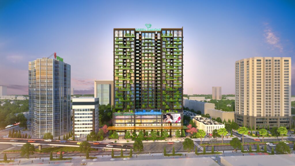 Tổ hợp chung cư cao cấp, văn phòng Green Diamond