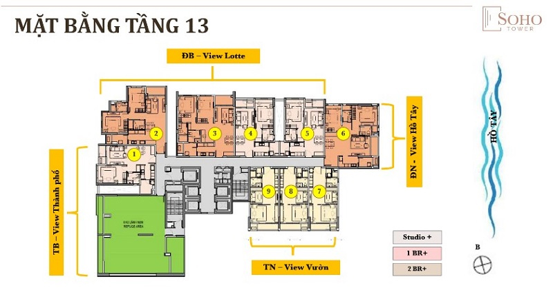 mặt bằng dự án heritage west lake