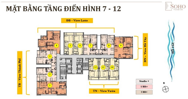mặt bằng dự án heritage west lake