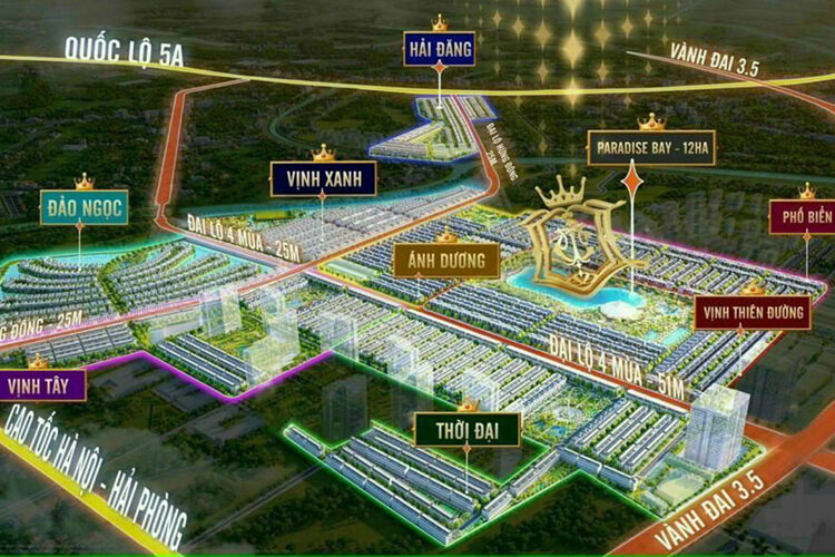 Phân khu Vịnh Tây Vinhomes Ocean Park 3 The Crown