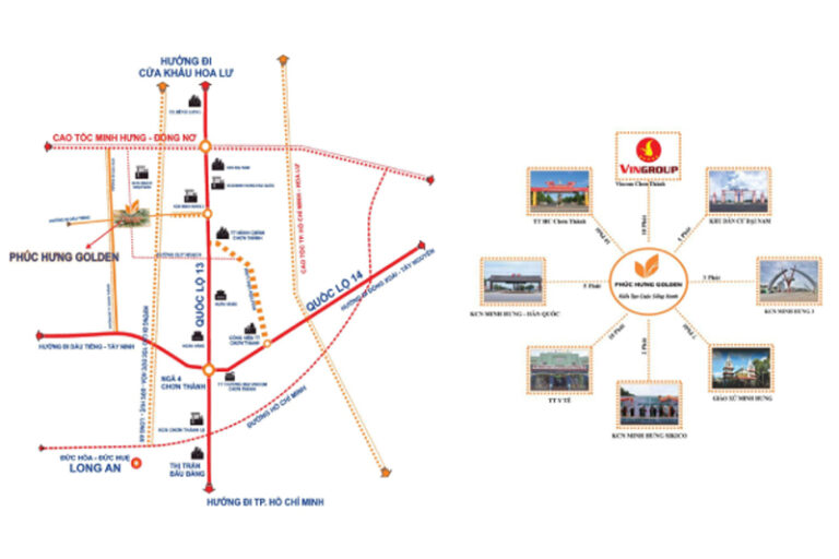 Vị trí phúc hưng golden bình phước